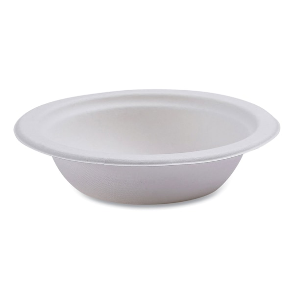 Eco-Products Vanguard Renewable and Compostable Sugarcane Bowls, 12 oz, Wht, PK1000 EP-BL12NFA - main